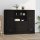 vidaXL Highboards 3 Stk. Schwarz Holzwerkstoff