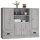 vidaXL Highboards 3 Stk. Grau Sonoma Holzwerkstoff
