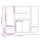 vidaXL Highboards 3 Stk. Grau Sonoma Holzwerkstoff