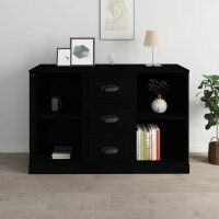 vidaXL Sideboard Schwarz 104,5x35,5x67,5 cm Holzwerkstoff