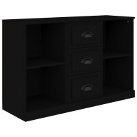 vidaXL Sideboard Schwarz 104,5x35,5x67,5 cm Holzwerkstoff