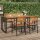 vidaXL Gartentisch mit Gestell U-Form 180x90x75 cm Akazie Massivholz