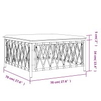 vidaXL Gartenhocker mit Kissen Anthrazit Gewebe