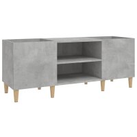 vidaXL Plattenschrank Betongrau 121x38x48 cm Holzwerkstoff