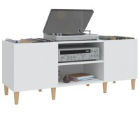 vidaXL Plattenschrank Wei&szlig; 121x38x48 cm Holzwerkstoff