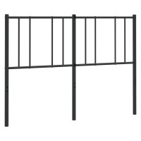 vidaXL Kopfteil Metall Schwarz 140 cm
