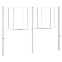 vidaXL Kopfteil Metall Weiß 150 cm