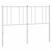 vidaXL Kopfteil Metall Weiß 160 cm