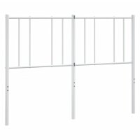 vidaXL Kopfteil Metall Wei&szlig; 160 cm