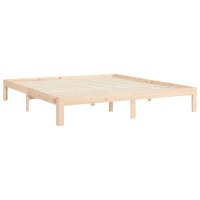 vidaXL Massivholzbett mit Kopfteil 6FT Super King