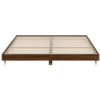 vidaXL Bettgestell Braun Eichen-Optik 140x200 cm Holzwerkstoff