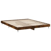 vidaXL Bettgestell R&auml;uchereiche 200x200 cm Holzwerkstoff