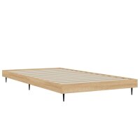 vidaXL Bettgestell Sonoma-Eiche 100x200 cm Holzwerkstoff