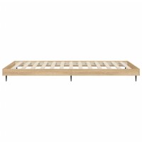 vidaXL Bettgestell Sonoma-Eiche 100x200 cm Holzwerkstoff