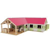 Kids Globe Pferdestall 1:24 Rosa