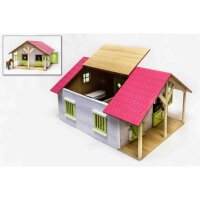 Kids Globe Bauernhof Pferdestall mit 2 Boxen und 1 Werkstatt 1:24 610168