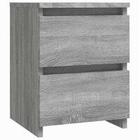 vidaXL Nachttische 2 Stk. Grau Sonoma 30&times;30&times;40 cm Holzwerkstoff