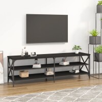 vidaXL TV-Schrank Schwarz 160x40x50 cm Holzwerkstoff