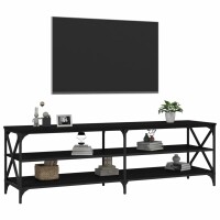 vidaXL TV-Schrank Schwarz 160x40x50 cm Holzwerkstoff