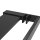 vidaXL Duschwand mit Ablage für Walk-In-Dusche Schwarz 115x195 cm ESG