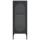 vidaXL Sideboard Schwarz 40x35x105 cm Glas und Stahl