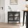 vidaXL Sideboard Schwarz 70x35x70 cm Glas und Stahl