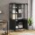 vidaXL Highboard Schwarz 90x40x180 cm Glas und Stahl