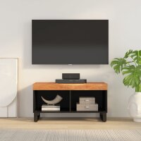 vidaXL TV-Schrank 85x33x43,5 cm Massivholz Akazie