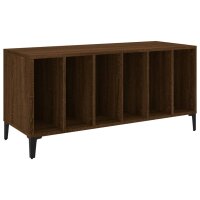 vidaXL Plattenschrank Braun Eichen-Optik 100x38x48 cm Holzwerkstoff