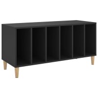 vidaXL Plattenschrank Schwarz 100x38x48 cm Holzwerkstoff