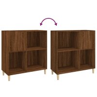 vidaXL Plattenschrank Braun Eichen-Optik 84,5x38x89 cm Holzwerkstoff