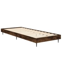 vidaXL Bettgestell R&auml;uchereiche 75x190 cm Holzwerkstoff