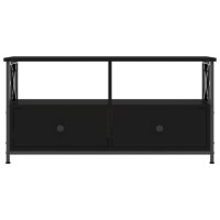 vidaXL TV-Schrank Schwarz 90x33x45 cm Holzwerkstoff &amp; Eisen