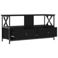 vidaXL TV-Schrank Schwarz 90x33x45 cm Holzwerkstoff &amp; Eisen