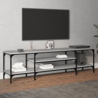 vidaXL TV-Schrank Grau Sonoma 161x35x45 cm Holzwerkstoff &amp; Eisen