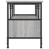 vidaXL TV-Schrank Grau Sonoma 100x35x45 cm Holzwerkstoff &amp; Eisen