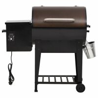 vidaXL Pelletgrill mit Ablage Schwarz 94 cm Eisen