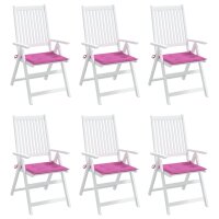 vidaXL Gartenstuhl-Kissen 6 Stk. Rosa 50x50x3 cm Stoff