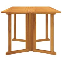 vidaXL Garten-Klapptisch Butterfly 150x90x75 cm Massivholz Teak