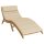 vidaXL Sonnenliegen-Auflage Beige 180x60x3 cm Oxford-Gewebe