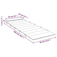 vidaXL Sonnenliegen-Auflage Anthrazit 180x60x3 cm Oxford-Gewebe