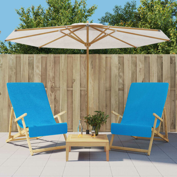 vidaXL Strandt&uuml;cher 2 Stk. T&uuml;rkis 60x135 cm Stoff 400 GSM