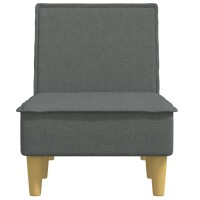 vidaXL Chaiselongue Dunkelgrau Stoff