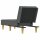 vidaXL Chaiselongue Dunkelgrau Stoff