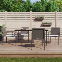 vidaXL 5-tlg. Garten-Essgruppe mit Kissen Poly Rattan und...