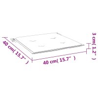 vidaXL Gartenstuhl-Kissen 6 Stk. Mehrfarbig 40x40x3 cm Stoff