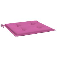 vidaXL Gartenstuhl-Kissen 4 Stk. Rosa 40x40x3 cm Stoff