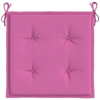 vidaXL Gartenstuhl-Kissen 4 Stk. Rosa 40x40x3 cm Stoff