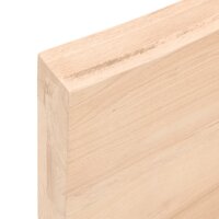 vidaXL Wandregal 60x10x6 cm Massivholz Eiche Unbehandelt