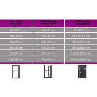 vidaXL Haust&uuml;r Wei&szlig; 98x190 cm PVC